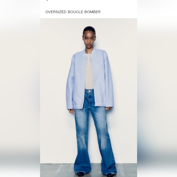 New Zara Oversized Bomber Jacket - Picture 1 of 5